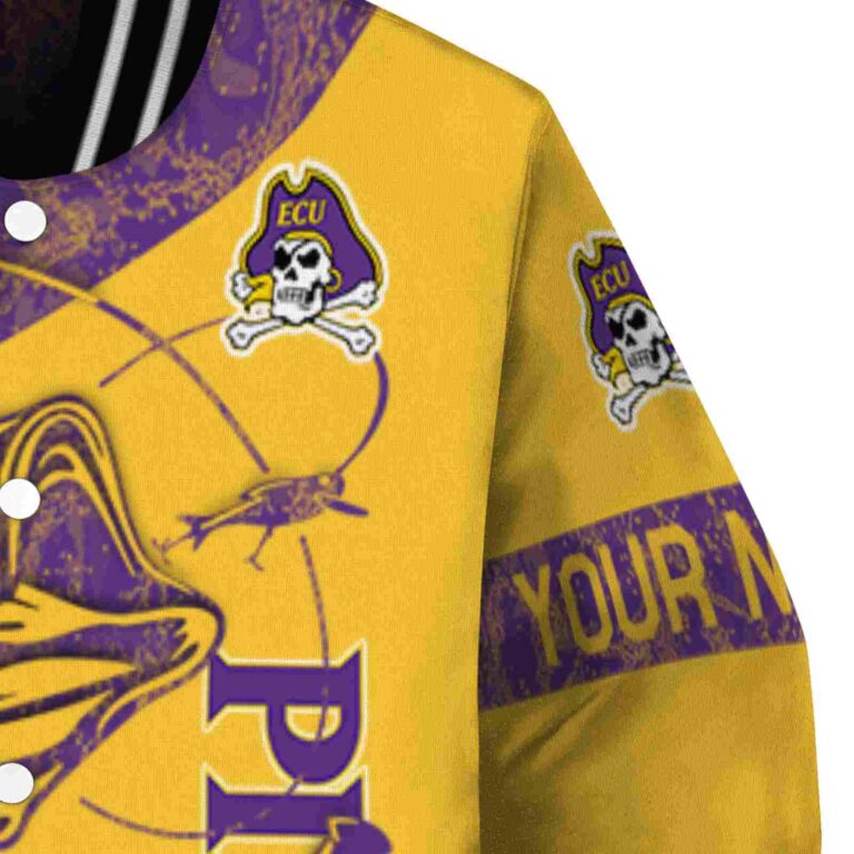 custom east carolina pirates fishing rod gold jacket premium grade
