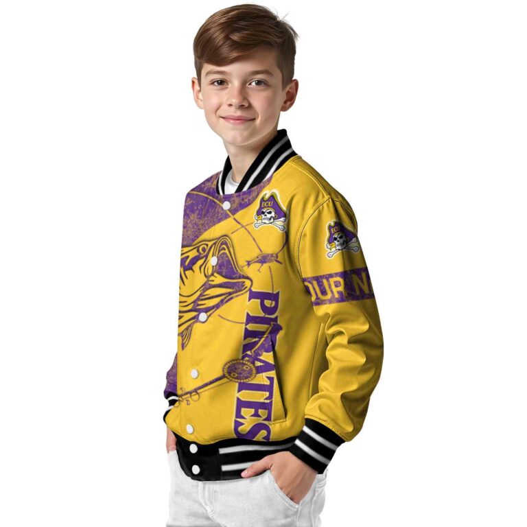 custom east carolina pirates fishing rod gold jacket trendy