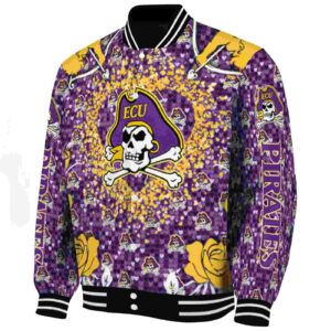 custom east carolina pirates heart explosion purple jacket best selling
