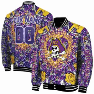 custom east carolina pirates heart explosion purple jacket fashion forward