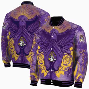 custom east carolina pirates praying hands purple jacket fashion forward