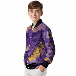custom east carolina pirates praying hands purple jacket trendy