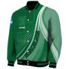 custom eastern michigan eagles wave patterns green jacket best selling