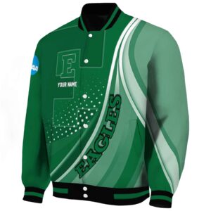 custom eastern michigan eagles wave patterns green jacket best selling