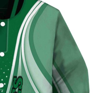 custom eastern michigan eagles wave patterns green jacket premium grade
