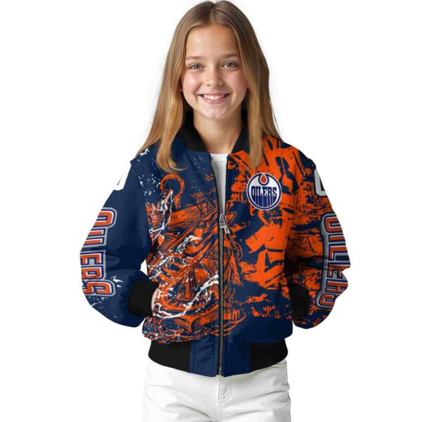 custom edmonton oilers fishing art blue jacket top rated