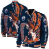 custom edmonton oilers fishing passion blue white jacket fashion forward