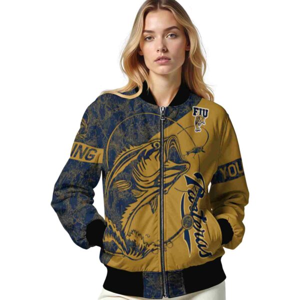 custom fiu panthers fishing rod gold jacket latest model