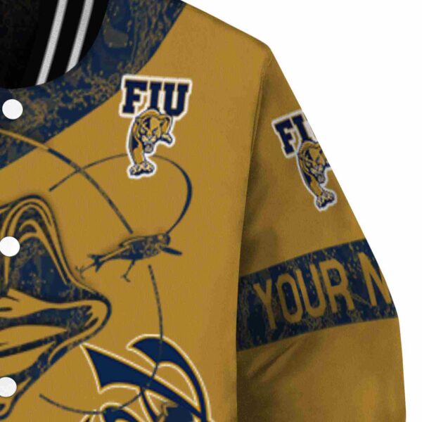 custom fiu panthers fishing rod gold jacket premium grade