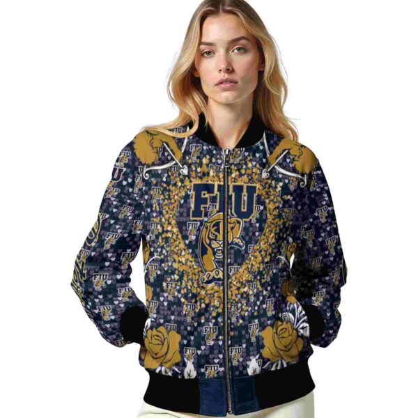 custom fiu panthers heart explosion blue jacket latest model