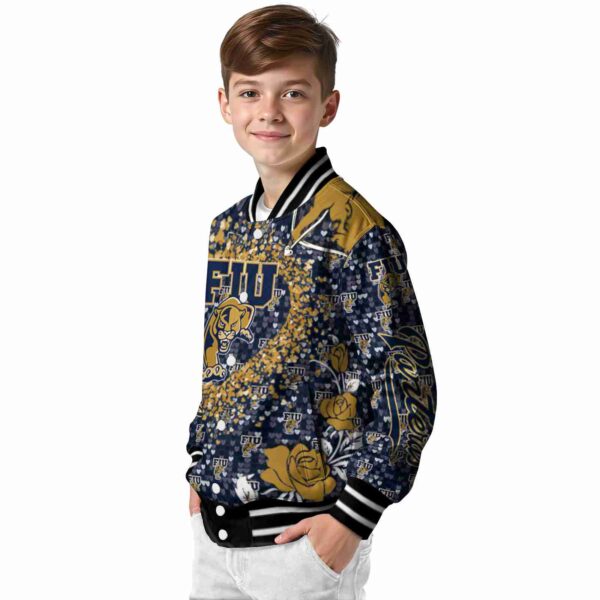 custom fiu panthers heart explosion blue jacket trendy