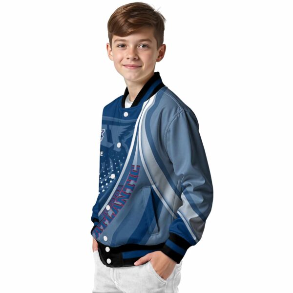 custom florida atlantic owls wave patterns blue jacket trendy