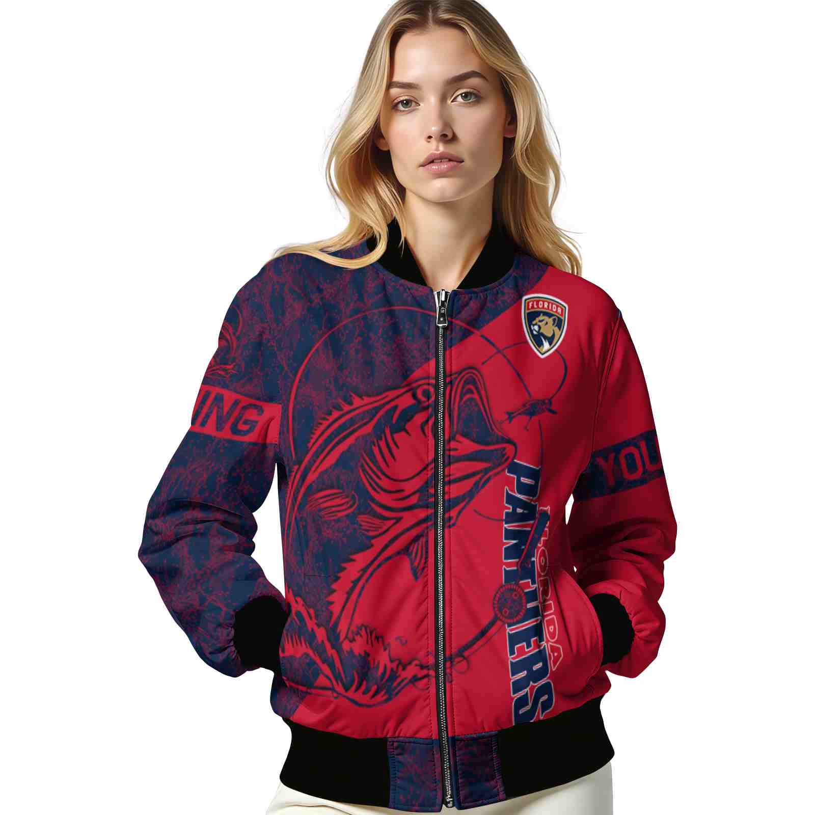 custom florida panthers fishing rod blue jacket latest model custom florida panthers fishing rod blue jacket latest model