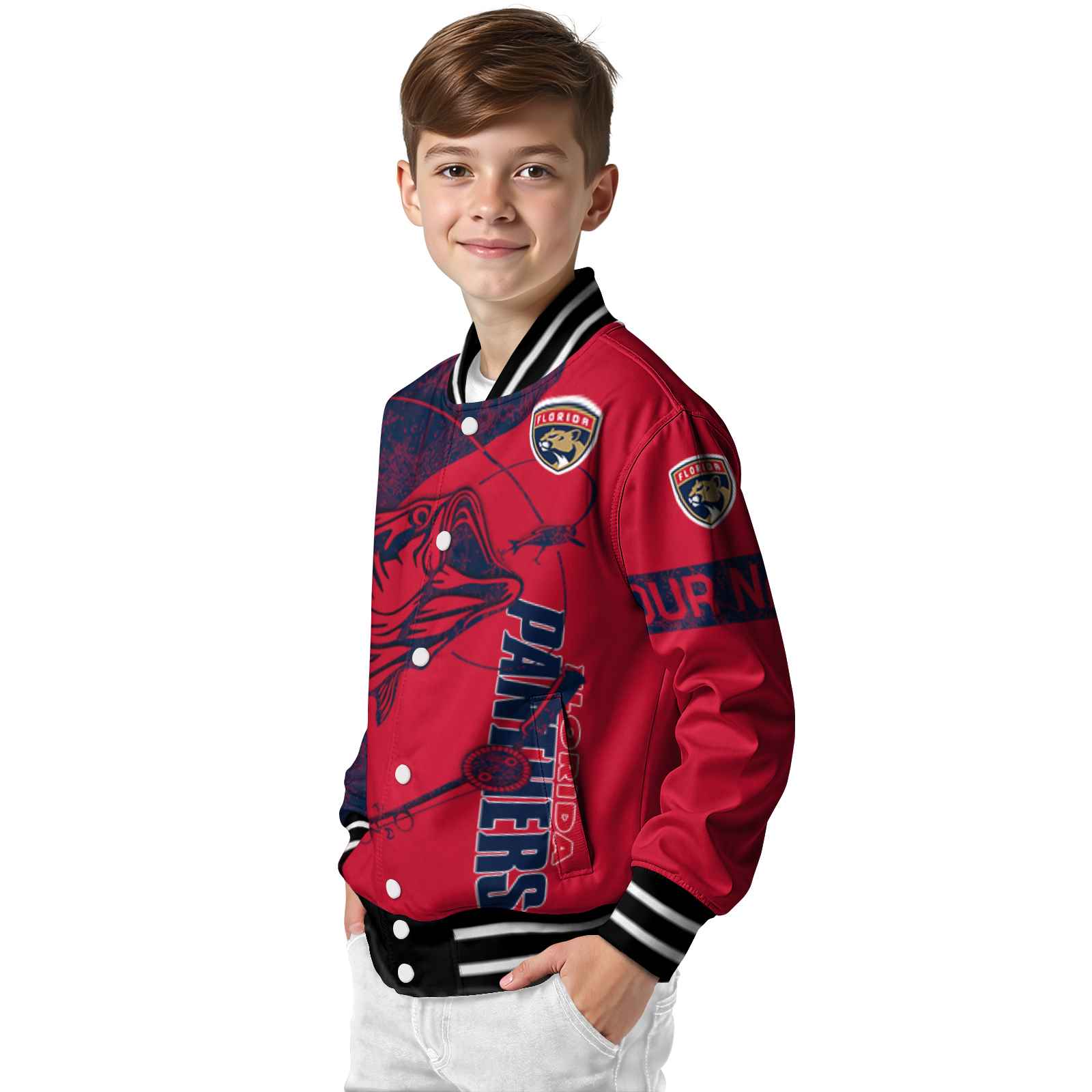 custom florida panthers fishing rod blue jacket trendy custom florida panthers fishing rod blue jacket trendy