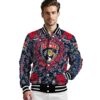custom florida panthers heart explosion red jacket high quality