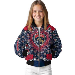 custom florida panthers heart explosion red jacket top rated