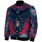 custom florida panthers praying hands red jacket best selling