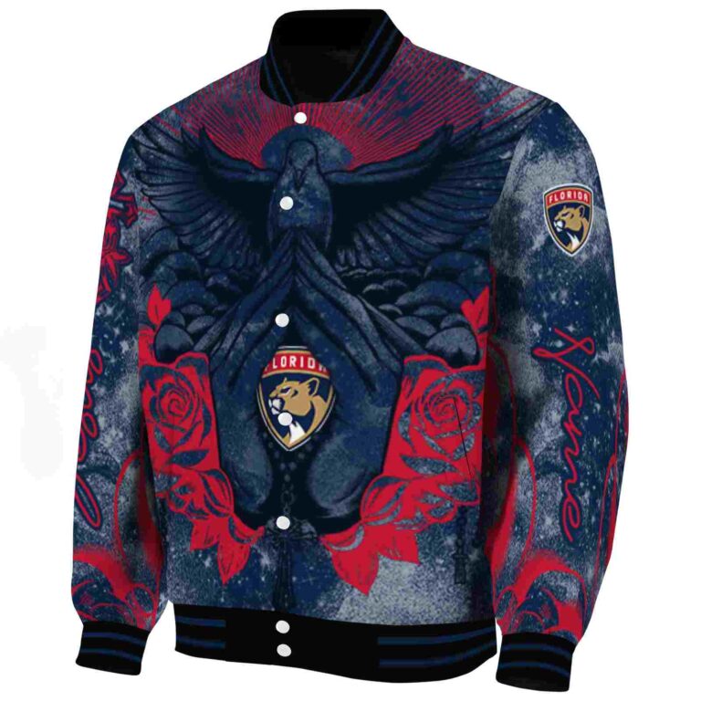 custom florida panthers praying hands red jacket best selling