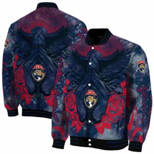 custom florida panthers praying hands red jacket fashion forward