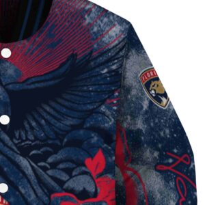 custom florida panthers praying hands red jacket premium grade