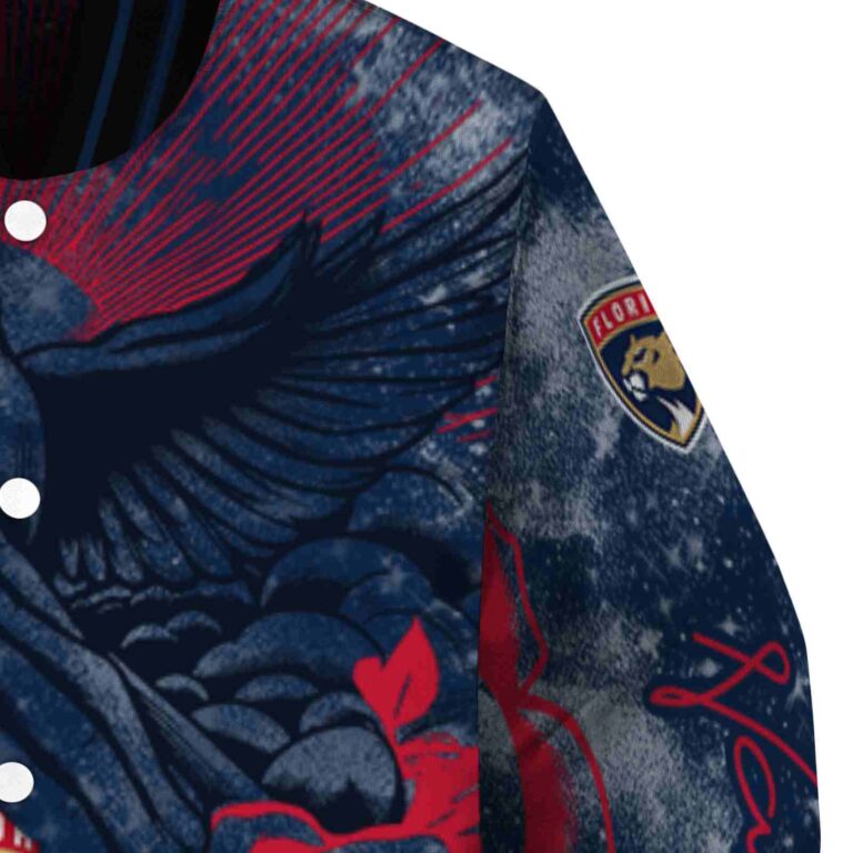 custom florida panthers praying hands red jacket premium grade