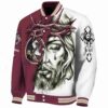 custom florida state seminoles jesus tears garnet white jacket best selling