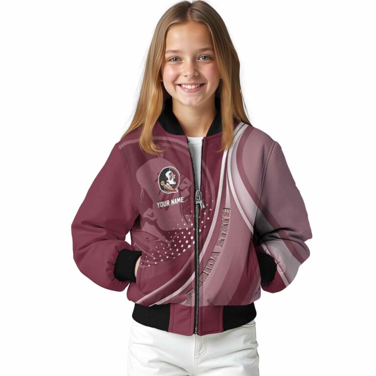 custom florida state seminoles wave patterns garnet jacket top rated