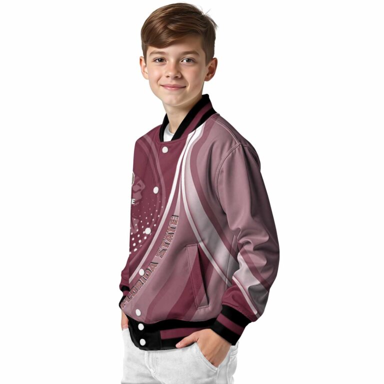 custom florida state seminoles wave patterns garnet jacket trendy