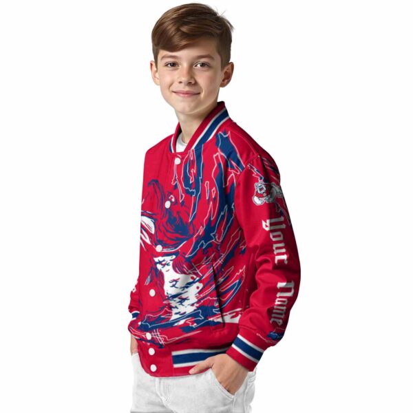 custom fresno state bulldogs fishing passion red white jacket trendy