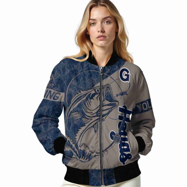 custom georgetown hoyas fishing rod grey jacket latest model