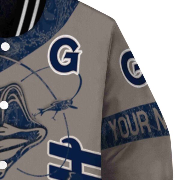 custom georgetown hoyas fishing rod grey jacket premium grade