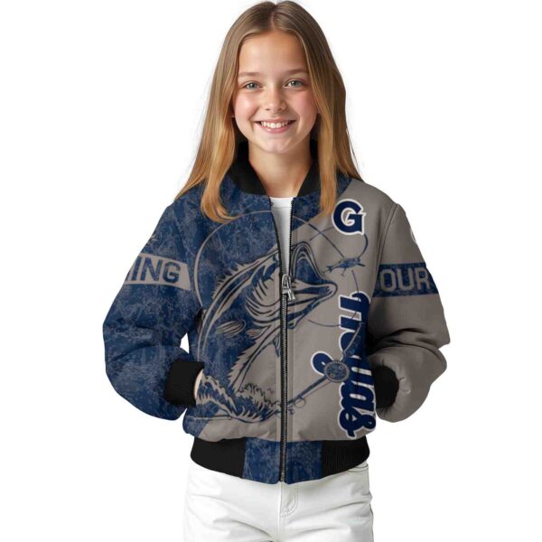 custom georgetown hoyas fishing rod grey jacket top rated