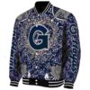 custom georgetown hoyas heart explosion blue jacket best selling