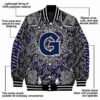 custom georgetown hoyas heart explosion blue jacket new arrival