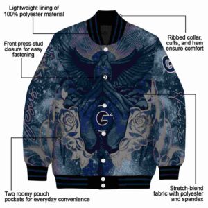 custom georgetown hoyas praying hands blue jacket new arrival