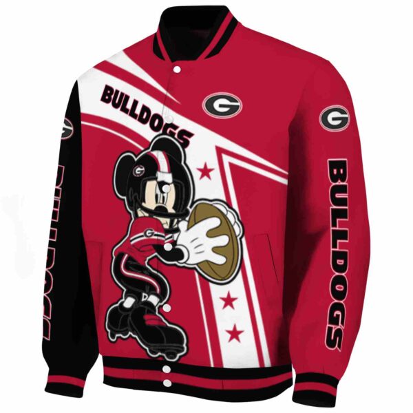 custom georgia bulldogs mickey football red white jacket best selling