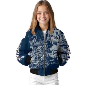 custom georgia southern eagles fishing art blue jacket top rated