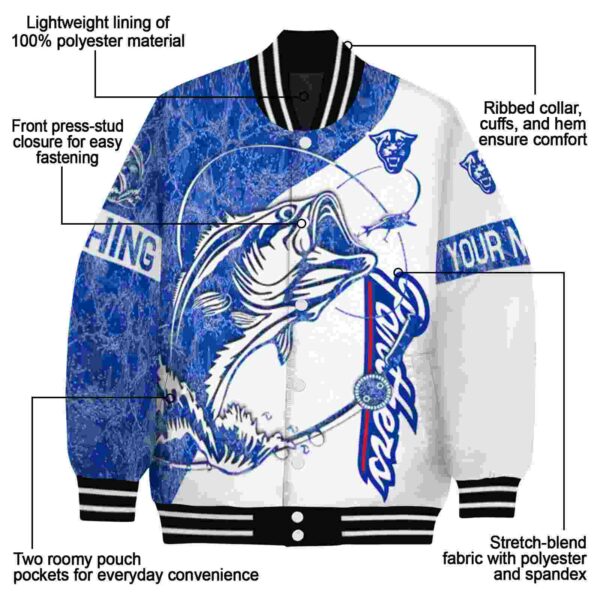 custom georgia state panthers fishing rod white jacket new arrival