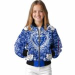 custom georgia state panthers heart explosion blue jacket best selling