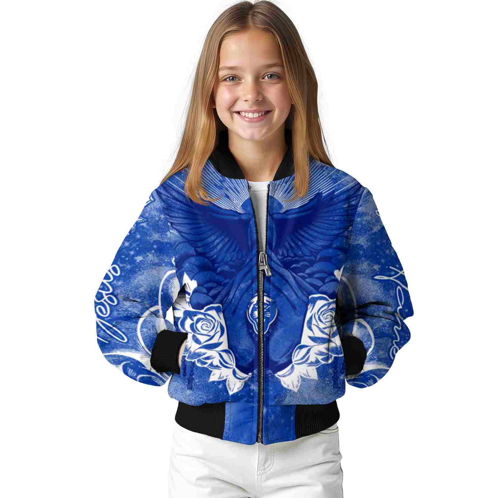 custom georgia state panthers praying hands blue jacket top rated custom georgia state panthers praying hands blue jacket top rated