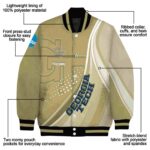 custom georgia tech yellow jackets wave patterns gold jacket best selling