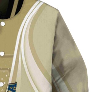 custom georgia tech yellow jackets wave patterns gold jacket premium grade