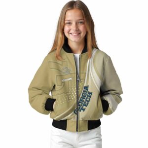 custom georgia tech yellow jackets wave patterns gold jacket top rated