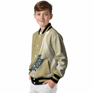 custom georgia tech yellow jackets wave patterns gold jacket trendy