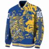 custom golden state warriors fishing art blue jacket best selling
