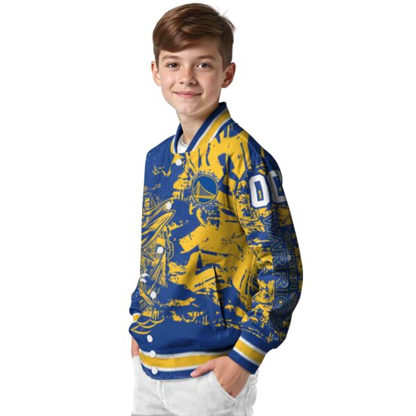 custom golden state warriors fishing art blue jacket trendy