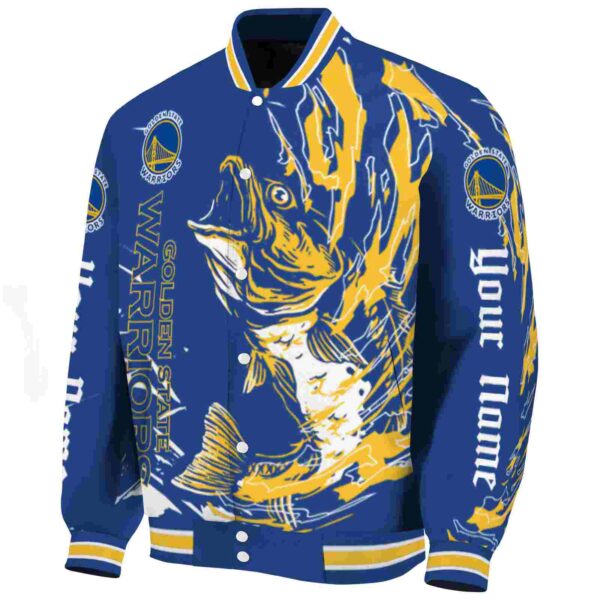custom golden state warriors fishing passion blue white jacket best selling