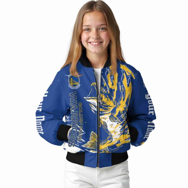 custom golden state warriors fishing passion blue white jacket top rated