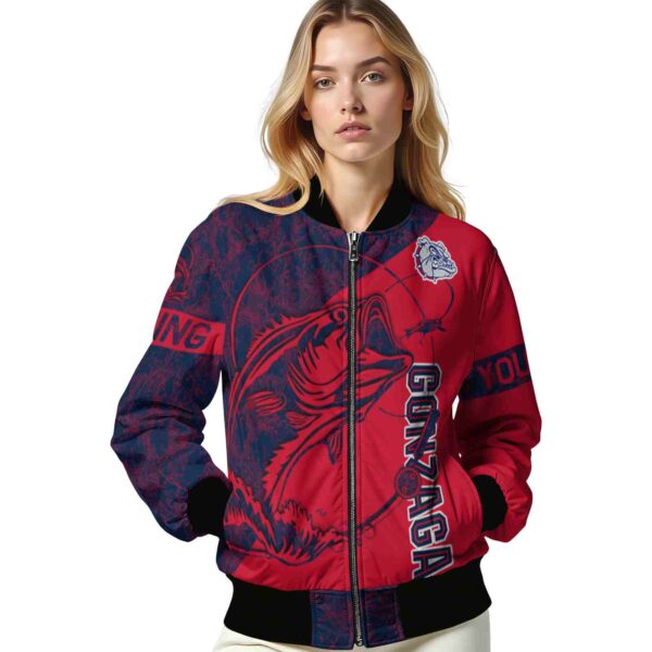 custom gonzaga bulldogs fishing rod red jacket latest model