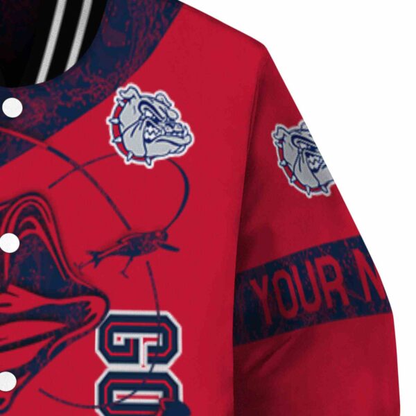 custom gonzaga bulldogs fishing rod red jacket premium grade